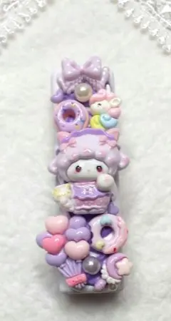 ♡ハンドメイド ホイップデコ ホッチキス パープル