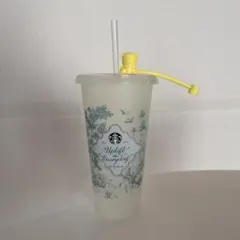 スタバ ミステリーカラーチェンジングリユーザブルコールドカップ 黄　イエロー