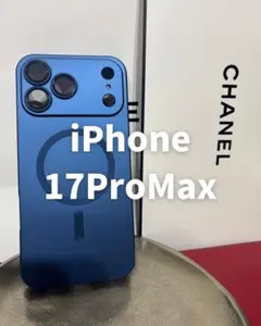 新品　iPhone17ProMax用ケース　ブルー　スマホケース　MagSafe