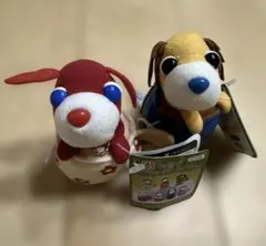 レア　平成レトロ　2005年　タグ付　お茶犬　アールとムハ　フリフリキーチェーン