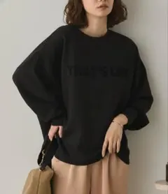 サンスーシ ソフトダンボールニット ボリューム袖プルオーバー