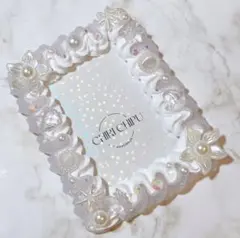 ホイップデコ　トレカケース　硬質ケース　雪　冬　白　クリア