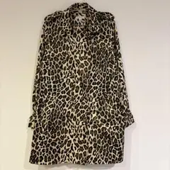 JOAN RIVERS ヒョウ柄トレンチコート Lサイズ レオパード柄 アニマル
