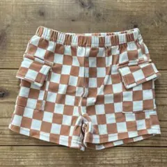 ブロックチェック　ハーフパンツ12-18M