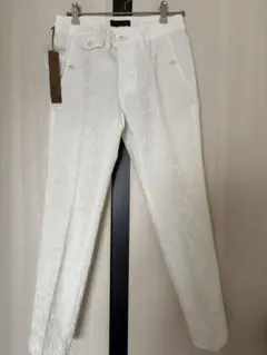 新品★Luxluft フラワー素材スリムパンツ　サイズ36