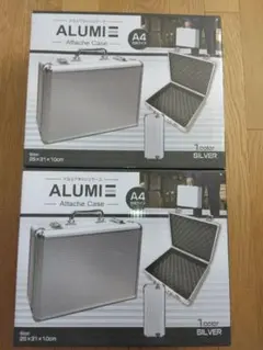 ALUMIE アルミ アタッシュケース A4 シルバー セット まとめ売り ALUMIE アルミ アタッシュケース A4 シルバー セット まとめ売り
