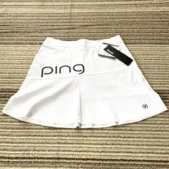 新品タグ付き　ピン　PING スカート　ゴルフウェア S 白　レディース　春夏のサムネイル