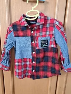 klädskåp チェック柄シャツ 90