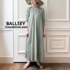 BALLSEY ✨定価3.2万円　レースアップワンピース　グリーン