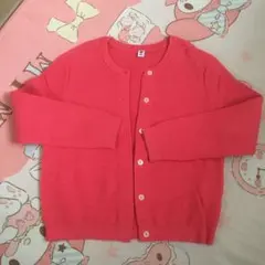 ユニクロ　カーディガン　ピンク　美品　120