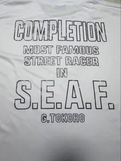 世田谷ベース　ニューエアフォースTシャツ ひび割れプリントXL/ステッカー 所さんの世田谷ベース ニューエアフォースTシャツ ネイビーひび割れ