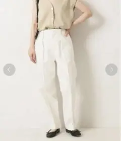 Spick & Span バックサテンイージーカーゴパンツ
