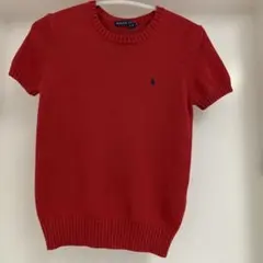 ラルフローレンコットン半袖ニットセータービンテージ