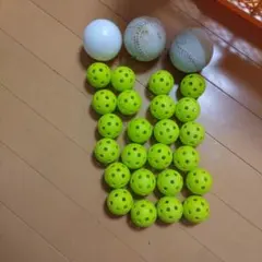 야구 구멍 뚫린 공 24개 (소형)