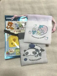 にゃんにゃんにゃんこ たれぱんだ プチ巾着のサムネイル