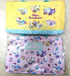 ちいかわ×サンリオキャラクターズ レジかごバック ピンク イエロー 2点セット