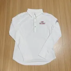 新品CALLAWAY ホワイト長袖ポロシャツ タグ付き
