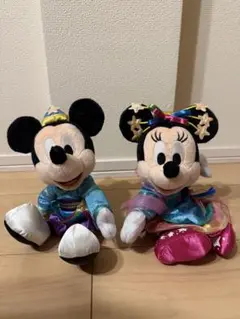 2016 ディズニー　七夕　ミッキー ミニー ぬいぐるみ セット