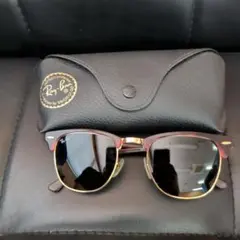 Ray-Ban CLUBMASTER サングラス ブラウン/ゴールド