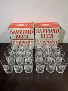 サッポロビール グラス 24個セット 昭和レトロ - メルカリ