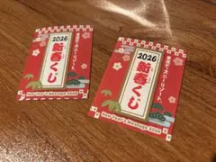 ディズニーリゾート2026年 新年メッセージカード 2枚セット