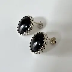 あるじゃん】AG FACTORY シルバー925 オニキス スタッドピアス - メルカリ