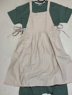 魔女の宅急便　おそのさん　オソノさん　仮装　コスプレ　ワンピース　緑　エプロン 魔女の宅急便 おそのさん オソノさん 仮装 コスプレ ワンピース