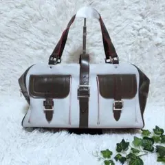 ジャックルコー JACQUES LE CORRE 本革バッグ希少ツートン美品のサムネイル