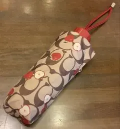 最終値下げ！COACH コーチUVアンブレラ晴雨兼用99%UVカット コンパクトのサムネイル