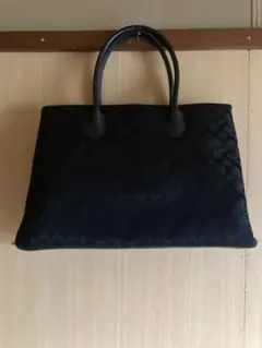 ロゴ入り黒トートバッグコーチ