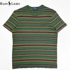 ノーポニー 90s Polo Ralph Lauren マルチボーダー ポケT