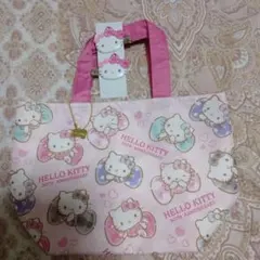 1番くじハローキティ 50周年記念トート バッグ+前髪ヘアクリップキティ