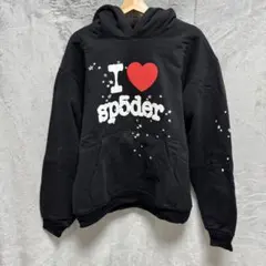 [最終値下げ　早い者勝ち！]sp5der hoodies フード付きパーカー 黒 SP5DER OG Web V2 ラインストーン パーカー | ブラック | FARFETCH JP