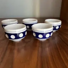 (昭和レトロ)ドット模様 湯飲み 6個