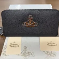 新品同様‼️ 現行　ヴィヴィアンウエストウッド　長財布　オーブ　ラウンドファスナー