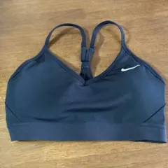 Nike DRI-FIT ブラック スポーツブラ M