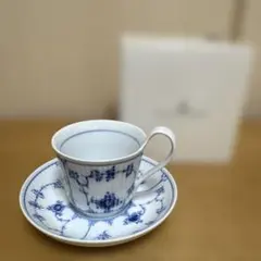 ⭐︎廃盤⭐︎ ロイヤルコペンハーゲン ブルーフルーテッドプレイン ブルーフルーテッド プレイン ハイハンドルカップ&ソーサー 240ml