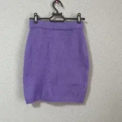 ニット素材 ふわふわ ミニ 膝丈 タイトスカート SPINNS