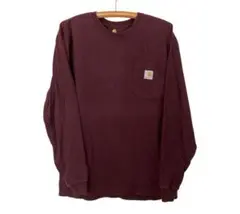Carhartt カーハート 長袖Tシャツ M ロンT ポケット付き ボルドー系のサムネイル