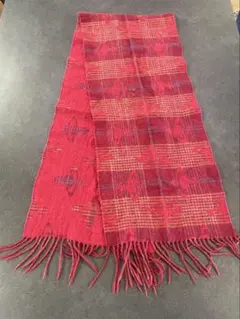 Vivienne Westwood 赤いチェック柄ウールマフラー