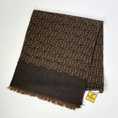 未使用 タグ付 FENDI フェンディ ズッカ柄 ウール マフラー ストールのサムネイル