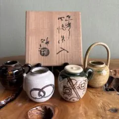 四滴茶入　色変　不老園　 煎茶道具　茶入４点蓋1点 四滴茶入 色変 不老園 煎茶道具 茶入4点蓋1点 - メルカリ
