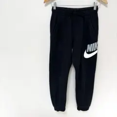 キッズ150㎝160㎝【NIKEナイキ】ロゴ入裏起毛スウェットパンツ　黒ブラック