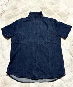 EDWIN デニムシャツ 半袖 インディゴ Lサイズのサムネイル