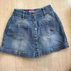 LOVE RABBY デニム　ショートパンツ　サイズ130 スカート風