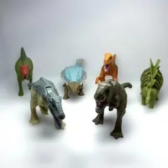 ジュラシックワールド 恐竜 ティラノサウルス など 6種 フィギュア