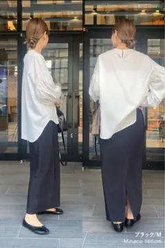 rrrrrrrrr ナインアール ノンストレスリブスカート