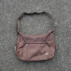 00s adidas レザー風 ショルダーバッグ