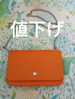 ロンシャン　革　チェーン ショルダー　バッグ