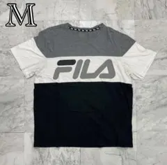フィラ　Tシャツ　マルチカラー　プリントロゴ　メンズ　M　半袖のサムネイル